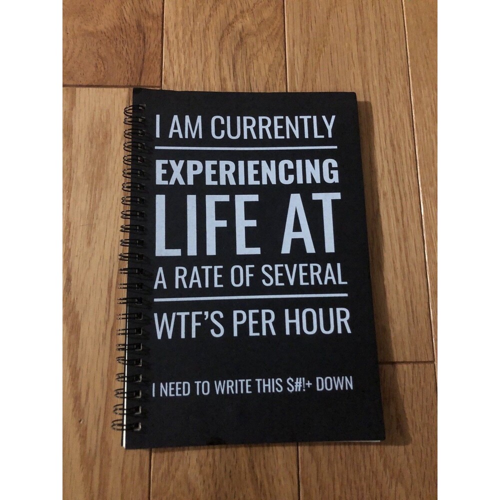 Humorous spiral diary/note book New‎